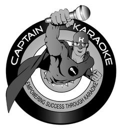 CAPTAIN KARAOKE EMPOWERING SUCCESS THROUGH KARAOKE K trademark