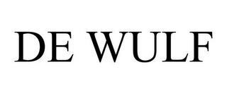 DE WULF trademark