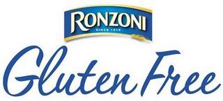 RONZONI SINCE 1915 GLUTEN FREE trademark