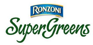 RONZONI SINCE 1915 SUPERGREENS trademark