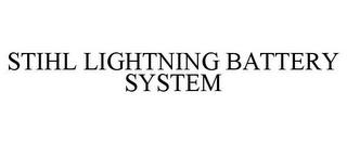 STIHL LIGHTNING BATTERY SYSTEM trademark