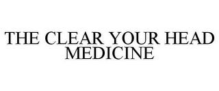 THE CLEAR YOUR HEAD MEDICINE trademark