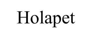 HOLAPET trademark