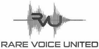 RVU RARE VOICE UNITED trademark