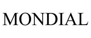 MONDIAL trademark