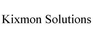 KIXMON SOLUTIONS trademark