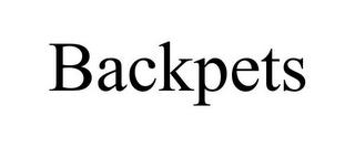 BACKPETS trademark