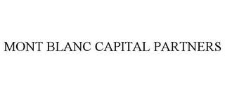 MONT BLANC CAPITAL PARTNERS trademark