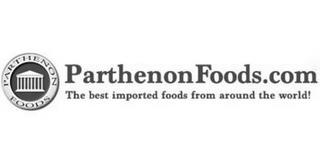 PARTHENON FOODS PARTHENONFOODS.COM THE BEST IMPORTED FOODS FROM AROUND THE WORLD! trademark