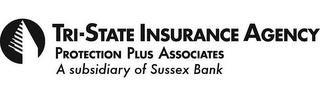 TRI-STATE INSURANCE AGENCY PROTECTION PLUS ASSOCIATES A SUBSIDIARY OF SUSSEX BANK trademark