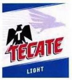 T TECATE LIGHT trademark