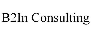 B2IN CONSULTING trademark