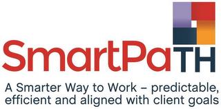 SMARTPATH A SMARTER WAY TO WORK-PREDICTABLE, EFFICIENT AND ALIGNED WITH CLIENT GOALS trademark