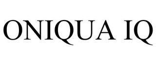 ONIQUA IQ trademark