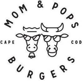 MOM & POPS BURGERS CAPE COD trademark