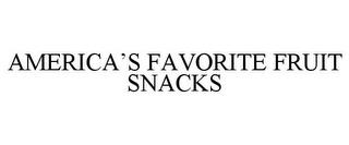 AMERICA'S FAVORITE FRUIT SNACKS trademark