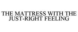 THE MATTRESS WITH THE JUST-RIGHT FEELING trademark