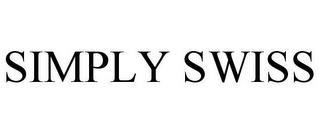 SIMPLY SWISS trademark