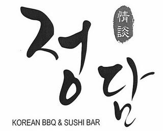 KOREAN BBQ & SUSHI BAR trademark