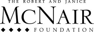 THE ROBERT AND JANICE MCNAIR FOUNDATION trademark