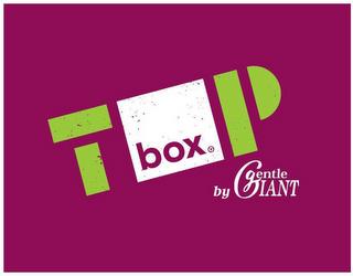 TOP BOX BY GENTLE GIANT trademark