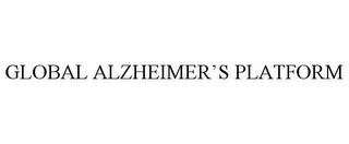 GLOBAL ALZHEIMER'S PLATFORM trademark