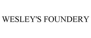 WESLEY'S FOUNDERY trademark