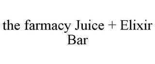 THE FARMACY JUICE + ELIXIR BAR trademark