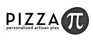 PIZZA PERSONALIZED ARTISAN PIES trademark