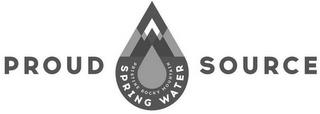 PROUD SOURCE PRISTINE ROCKY MOUNTAIN SPRING WATER trademark