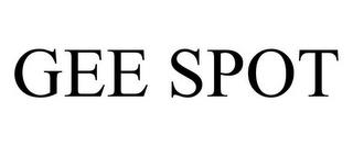 GEE SPOT trademark