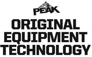 PEAK ORIGINAL EQUIPMENT TECHNOLOGY trademark