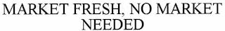 MARKET FRESH, NO MARKET NEEDED trademark