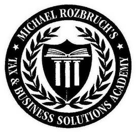 MICHAEL ROZBRUCH'S TAX & BUSINESS SOLUTIONS ACADEMY trademark