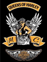 QUEENS OF HARLEY MC MOTOR CYCLES HARLEY - DAVIDSON trademark