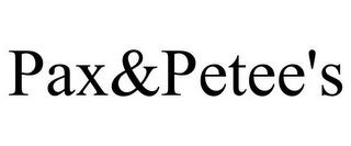 PAX&PETEE'S trademark