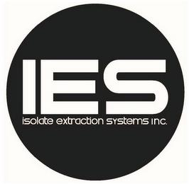 IES ISOLATE EXTRACTION SYSTEMS INC. trademark