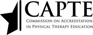 CAPTE COMMISSION ON ACCREDITATION IN PHYSICAL THERAPY EDUCATIONSICAL THERAPY EDUCATION trademark