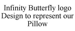 INFINITY BUTTERFLY LOGO DESIGN TO REPRESENT OUR PILLOW trademark