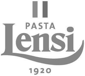 PASTA LENSI 1920 trademark