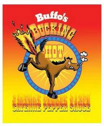 BUFFO'S BUCKING HOT CAYENNE PEPPER SAUCE trademark