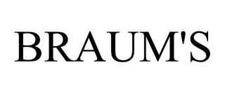 BRAUM'S trademark