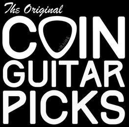 THE ORIGINAL COIN GUITAR PICKS BY RUVANE trademark