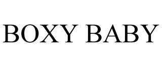 BOXY BABY trademark