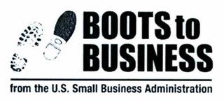 BOOTS TO BUSINESS FROM THE U.S. SMALL BUSINESS ADMINISTRATION trademark