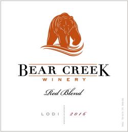 BEAR CREEK WINERY RED BLEND trademark