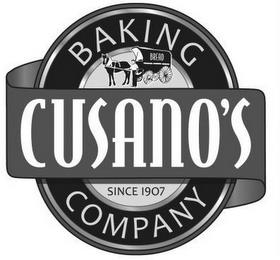 CUSANO'S BAKING COMPANY SINCE 1907 trademark