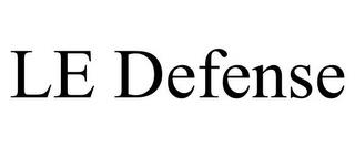 LE DEFENSE trademark