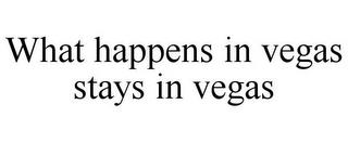 WHAT HAPPENS IN VEGAS STAYS IN VEGAS trademark