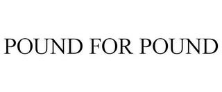 POUND FOR POUND trademark